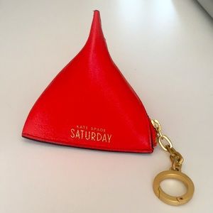 Kate Spade Triangle Coin Purse Keychain